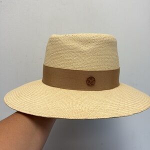 Maison Michel Tan Straw Hat